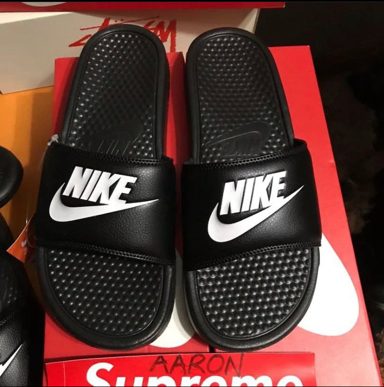 Nike Summer Slippers Black2white