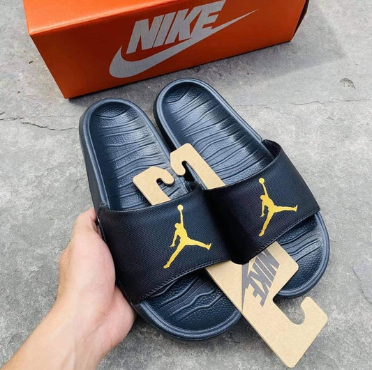 Jordan Summer Slippers Μαύρο- Κίτρινο
