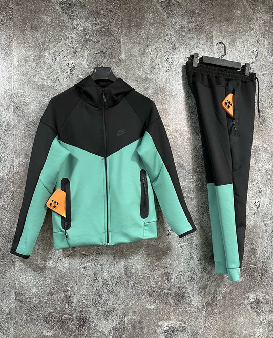 Set Nike Tech - 2025 New Black /Green