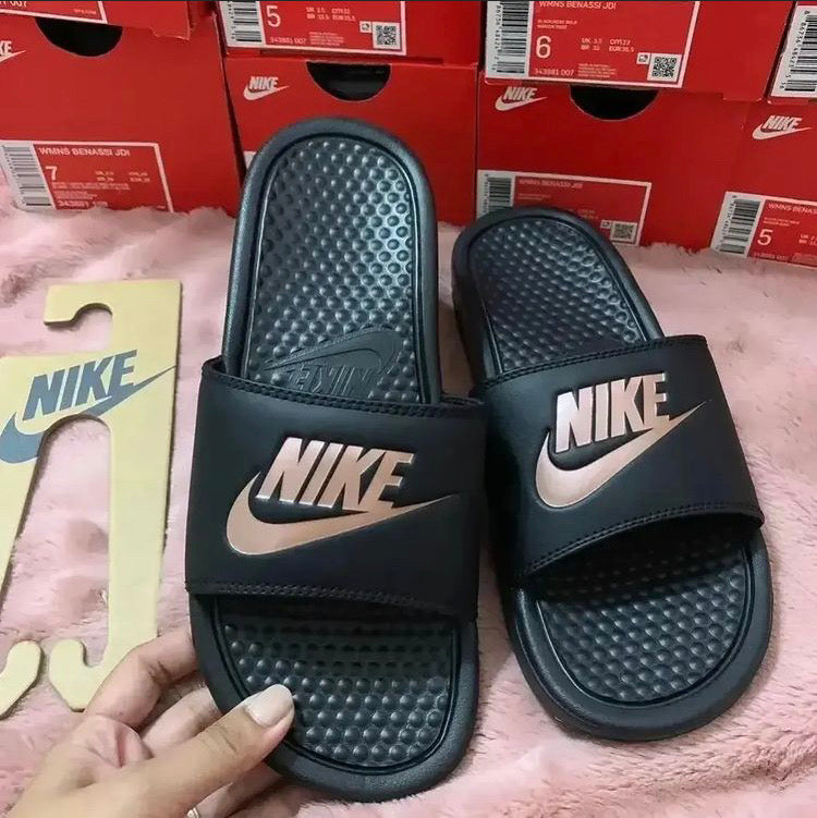 Nike Summer Slippers Μαύρο-Χρυσό