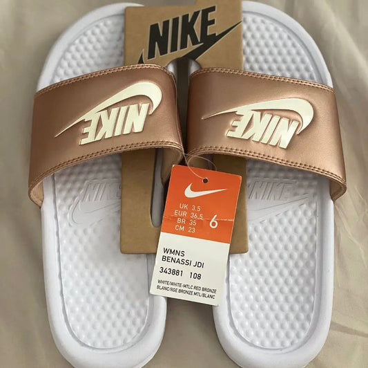 Nike Summer Slippers Χρυσό-Άσπρο