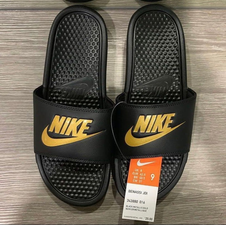 Nike Summer Slippers Μαύρο-Χρυσό