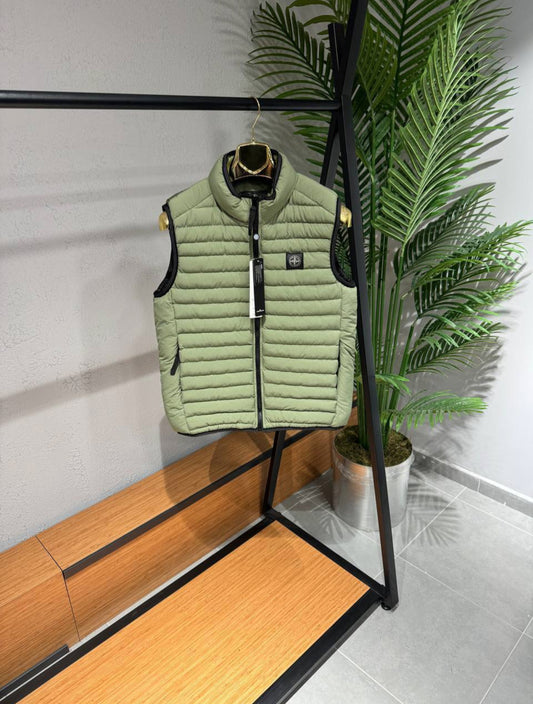 Stone Island Vest Αμάνικο Χακί K25