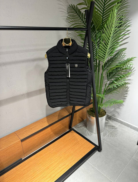Stone Island Vest Αμάνικο Μαύρο K25